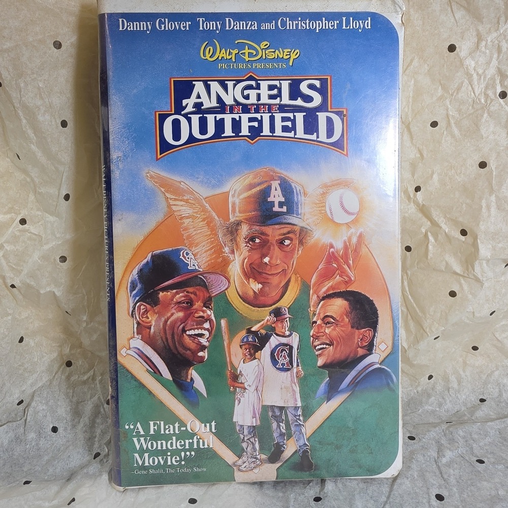 Disney Angels In The Outfield VHS Movie Kids Family Blue Clamshell 1994 2753